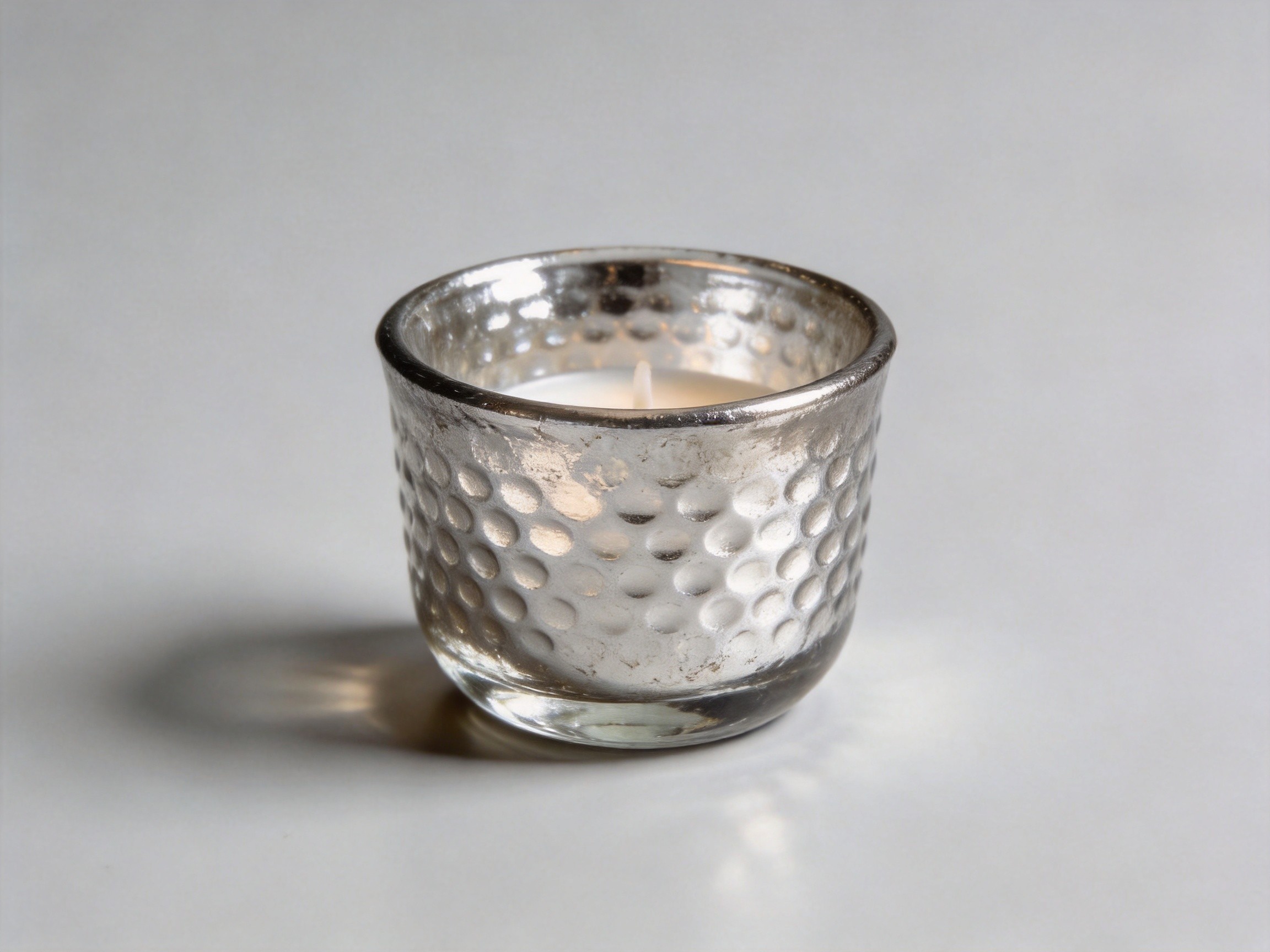 Mercury Glass Votive Holder
