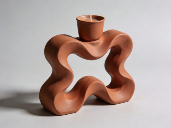 Resin Abstract Sculptural Candle Holder